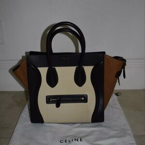 Celine Tricolor Large Phantom Leather Tote